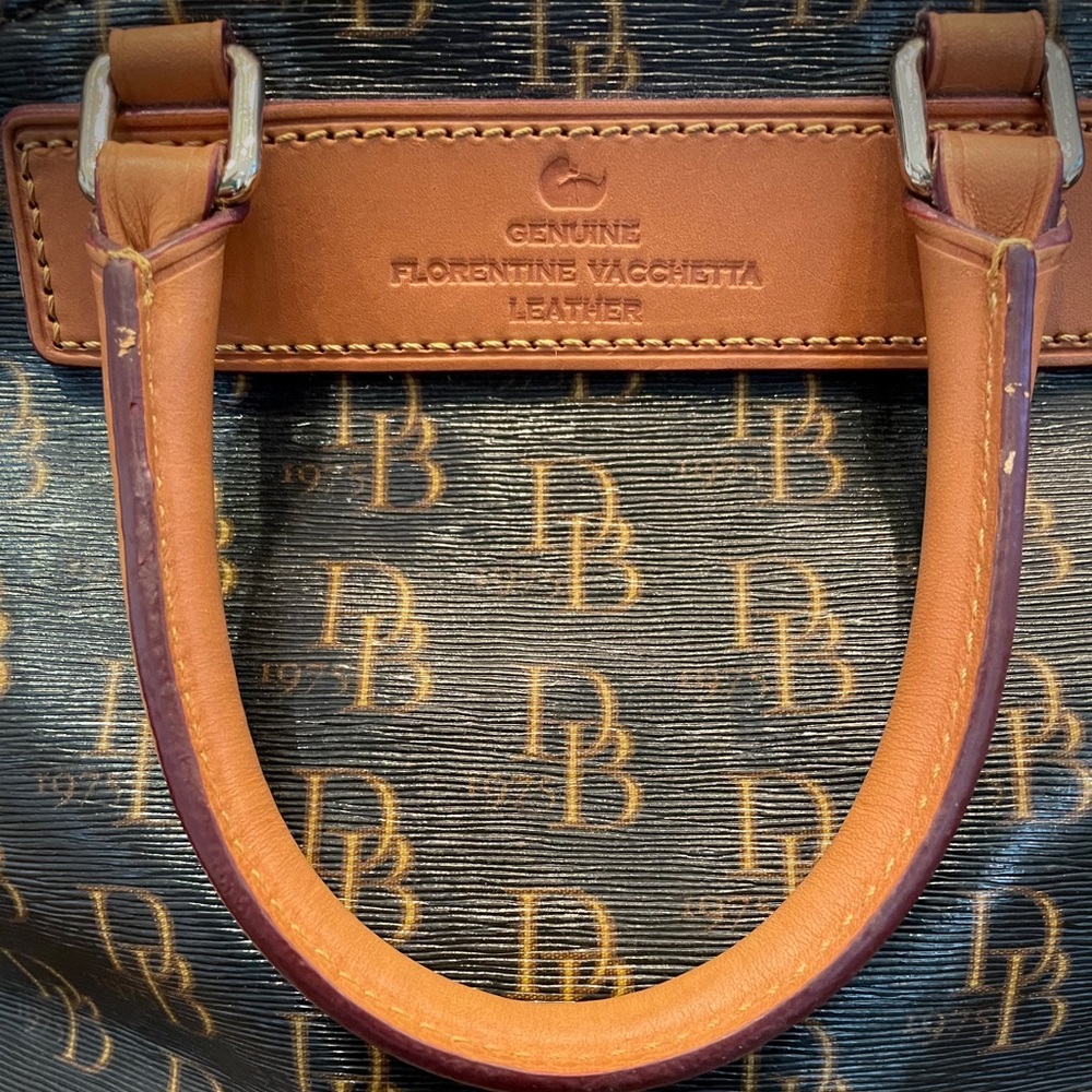 Dooney & Bourke Monogram Satchel Handbag - Picture 3 of 12